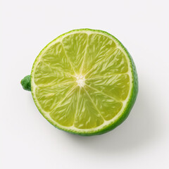 Lime Isolated on Transparent Background (Cutout), generative AI