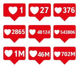 Social media. Like icon vector. Comment and icons vector. Vector illustration.