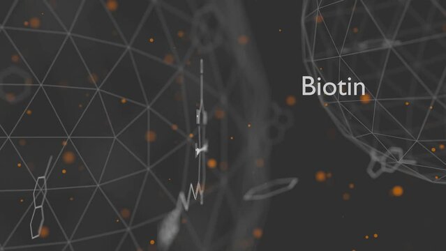 Biotin is a vitamin B7. It is a coenzyme for carboxylase enzymes, involved in the synthesis of fatty acids, isoleucine, and valine, and in gluconeogenesis. Skeletal formula.