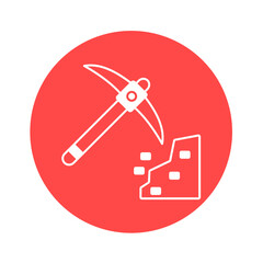 Construction tool Color Vector Icon which can easily modify

