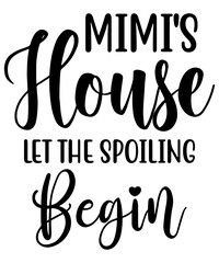 Grandparents isolated typography design