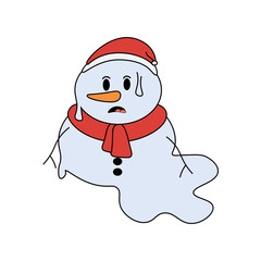 Cute Snowman Illustration
