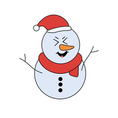Cute Snowman Illustration