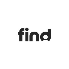 modern creative Find text Logo designs