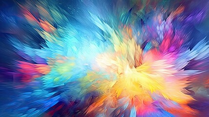 A colorful, beautiful and surreal cosmic landscape background with stars and galaxies. Generative AI