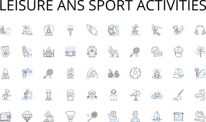 Leisure ans sport activities line icons collection. Intelligence, Security, Analysis, Assessment, Report, Investigation, Surveillance vector and linear illustration. Information,Espionage