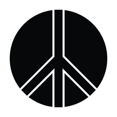 peace icon, pacifist vector, pacifism illustration