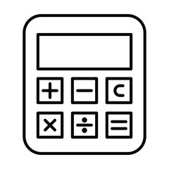 calculator icon, finance vector, equipment illustration