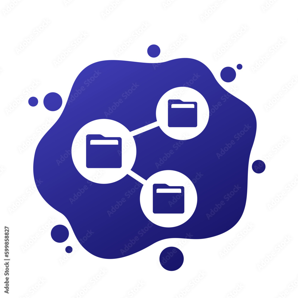 Poster folders icon for apps and web