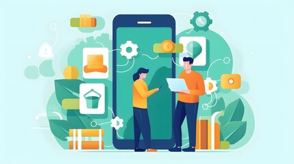 Innovation and Efficiency, created with Generative AI technology