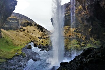 Fototapeta premium wodospad Kvernufoss, Islandia