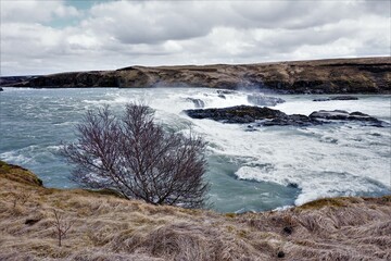 Wodospad Urriðafoss, Islandia - obrazy, fototapety, plakaty