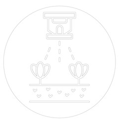 Garden sprinkler Color Vector Icon which can easily modify
