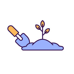 Construction Color Vector Icon which can easily modify

