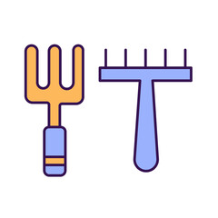 Farming Color Vector Icon which can easily modify

