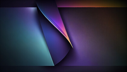 Purple and blue gradient background with a dark background, Generative AI