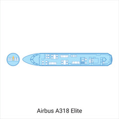 Airbus A318 Elite airplane scheme. Civil Aircraft Guide