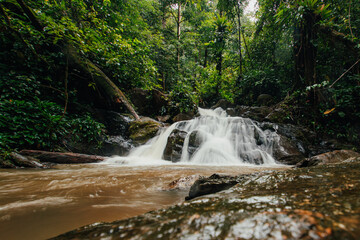 Cascade au cœur de la forêt équatoriale
