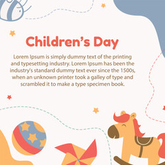 happy children's day vector illustration design
