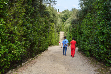 	
Giardino di Boboli (Boboli Gardens) in Florence, Italy	
