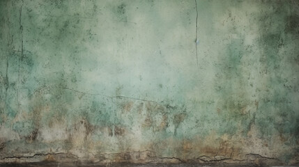 Fototapeta premium Green gray cement concrete texture, grunge rough old stain gray background, vintage backdrop studio design. AI generative