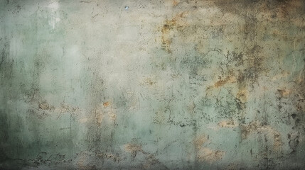 Green gray cement concrete texture, grunge rough old stain gray background, vintage backdrop studio design. AI generative