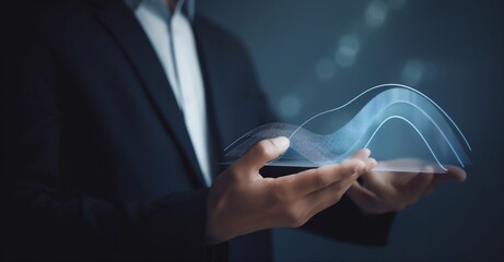 network chart virtual technology business cyberspace analysis concept graph hand. Generative AI.