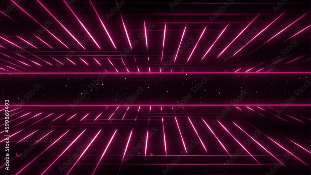 Poster 80s retro, loop animation of retro high tech gaming bg . sci-fi retro style grid , vintage retro ani