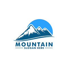 Mountain logo design vector template