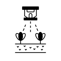 Plantation water Color Vector Icon which can easily modify

