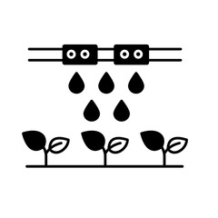 Drip irrigation Color Vector Icon which can easily modify
