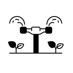 Drip irrigation Color Vector Icon which can easily modify

