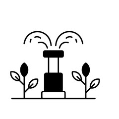 Drip irrigation Color Vector Icon which can easily modify

