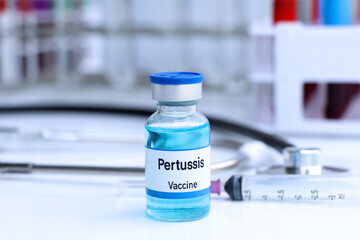 Pertussis vaccine in a vial, immunization and treatment of infection