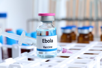 Ebola vaccine in a vial, immunization and treatment of infection