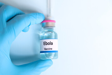 Ebola vaccine in a vial, immunization and treatment of infection