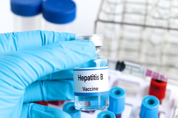 Hepatitis B vaccine in a vial, immunization and treatment of infection