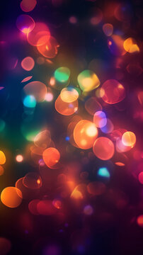abstract bokeh background, Glitter sparkles bubble colorful wallpaper background