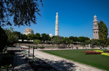 Obraz premium Sultan Qaboos Grand Mosque, Muscat, Oman