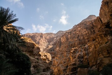Wadi Shaab, nature of Oman - obrazy, fototapety, plakaty
