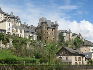 Fototapeta na wymiar Uzerche, Corrèze, Aquitaine, France, Vézère, Cité de Caractère, Limousin.