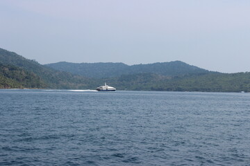 Pleasure of boat drive in Andaman Nicobar Island, India