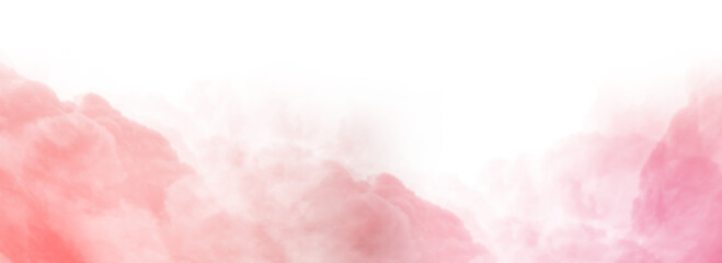 Fototapeta premium Colorful smoke steam isolated transparent background. Fog and mist effect for text or space