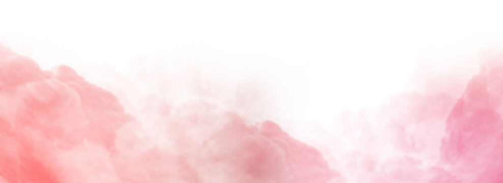 Colorful smoke steam isolated transparent background. Fog and mist effect for text or space © Sumedha