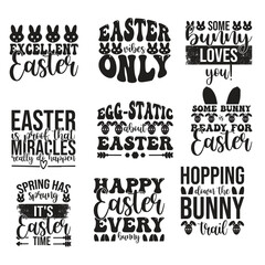 Fototapeta premium Easter day t shirt design bundle