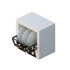 3D Smart Dishwasher Illustration
