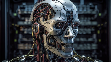 Fototapeta premium Artificial Intelligence at Work. Generative AI