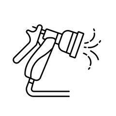 spray gun Color Vector Icon which can easily modify

