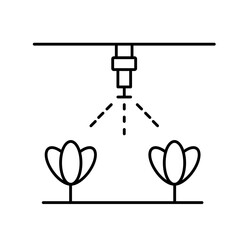 Automatic irrigation Color Vector Icon which can easily modify

