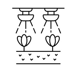 Garden sprinkler Color Vector Icon which can easily modify


